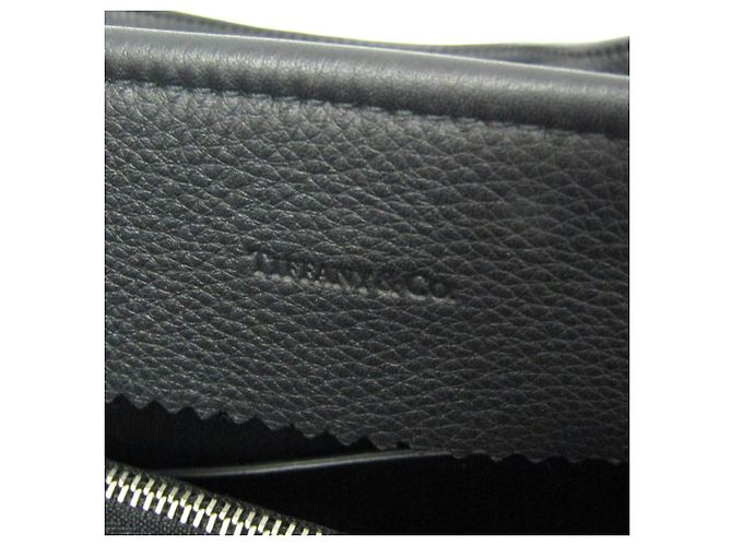 Tiffany & Co Tiffany 2-Wege Leder Schultertasche Schwarz - Ansicht 14