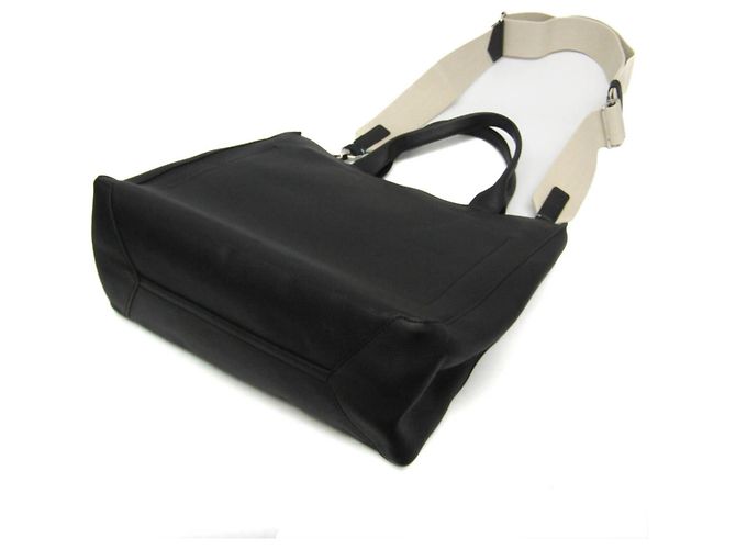 Tiffany & Co Tiffany 2-Wege Leder Schultertasche Schwarz - Ansicht 3