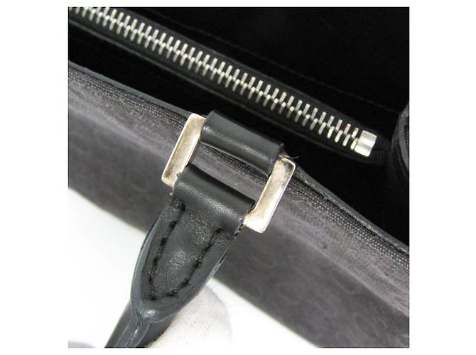 Céline Borsa a mano Celine C Macadam con motivo carrozza Nero Marrone scuro - vista 11