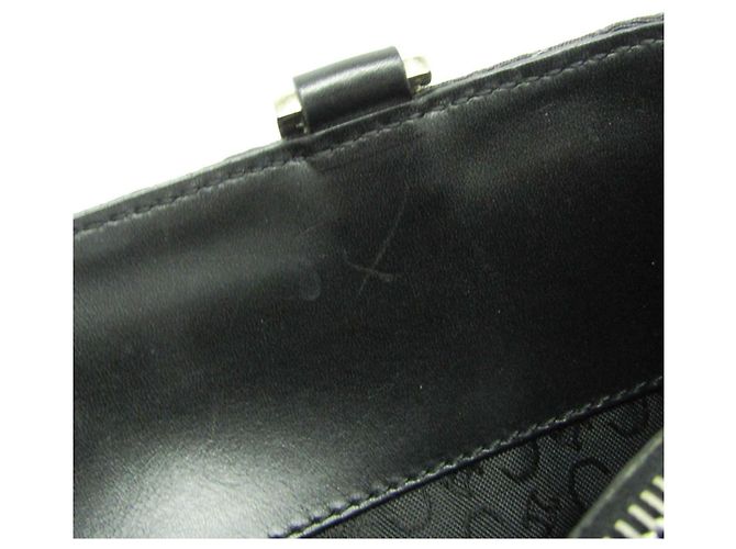 Céline Borsa a mano Celine C Macadam con motivo carrozza Nero Marrone scuro - vista 13