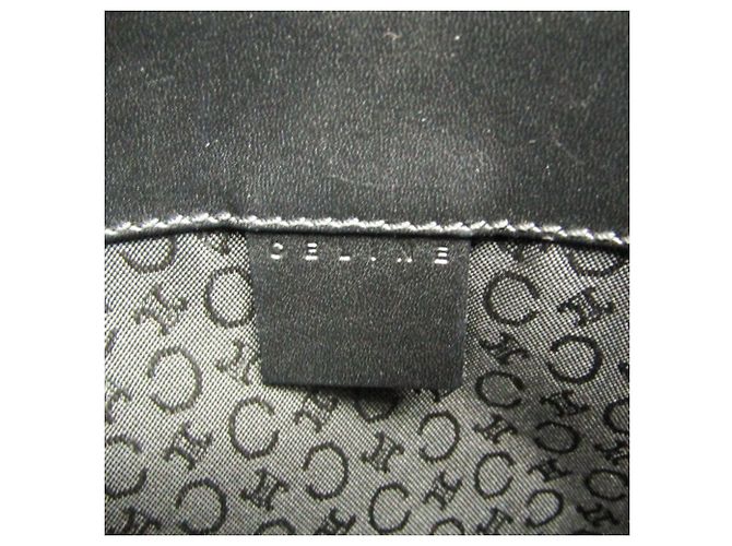 Céline Borsa a mano Celine C Macadam con motivo carrozza Nero Marrone scuro - vista 14