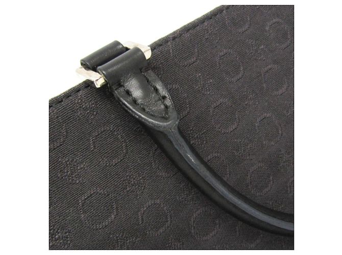 Céline Borsa a mano Celine C Macadam con motivo carrozza Nero Marrone scuro - vista 9