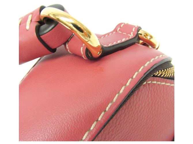Chloé MINI DARIA Borsa in pelle rosa - vista 10