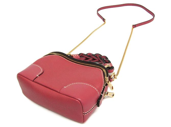 Chloé MINI DARIA Borsa in pelle rosa - vista 2