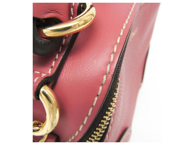 Chloé MINI DARIA Borsa in pelle rosa - vista 6