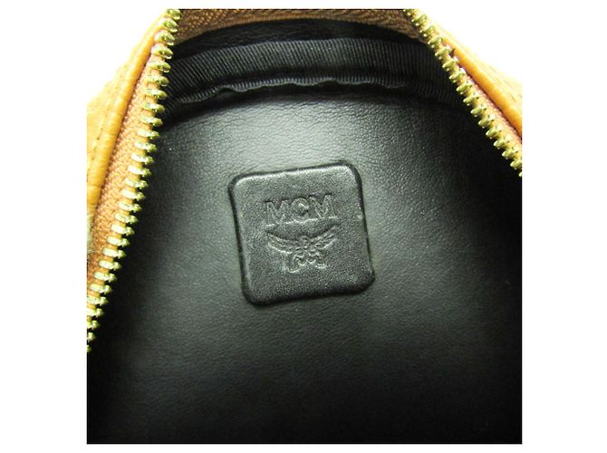 MCM Visetos Mini Coated Canvas Backpack in Brown - view 19