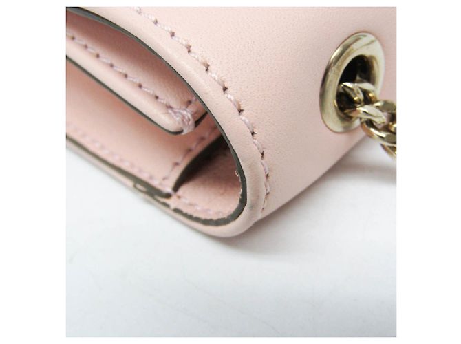 Borsa a Spalla Chloé Ribbon Chain Rosa Beige - vista 10