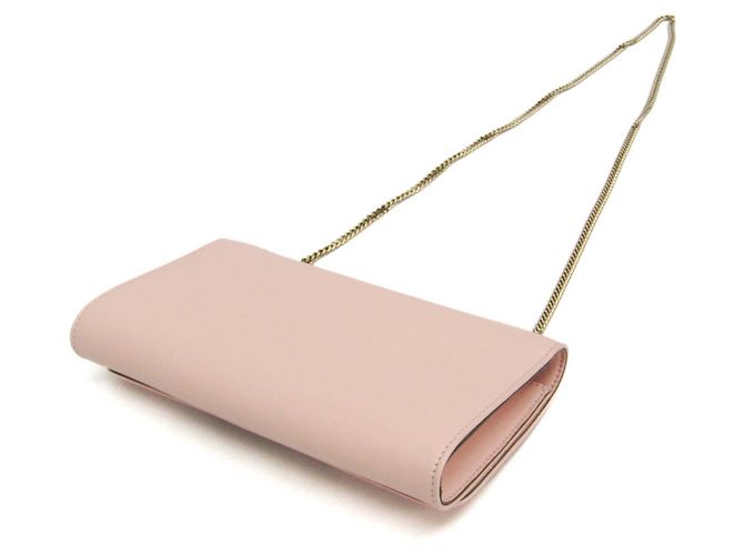 Borsa a Spalla Chloé Ribbon Chain Rosa Beige - vista 3