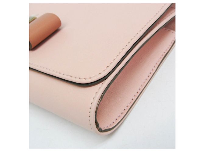 Borsa a Spalla Chloé Ribbon Chain Rosa Beige - vista 5