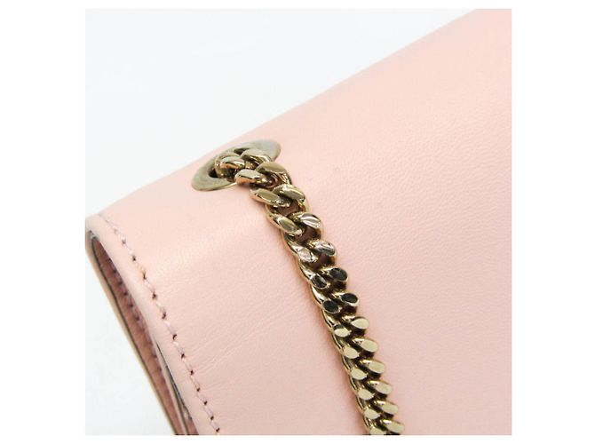 Borsa a Spalla Chloé Ribbon Chain Rosa Beige - vista 7