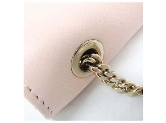 Borsa a Spalla Chloé Ribbon Chain Rosa Beige - vista 9
