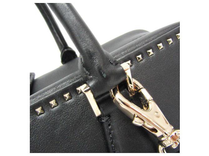 Borsa in pelle Lockstuds da donna Valentino Garavani Nero - vista 10