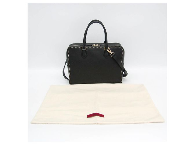 Borsa in pelle Lockstuds da donna Valentino Garavani Nero - vista 2