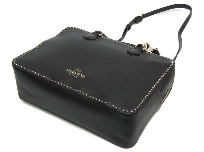 Borsa in pelle Lockstuds da donna Valentino Garavani Nero - vista 3