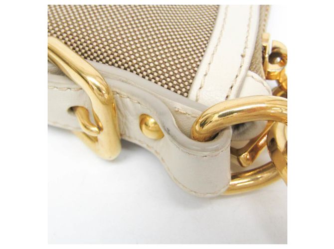 Borsa a Spalla Prada LOGO JACQUARD BT867A Beige Bianco sporco - vista 11