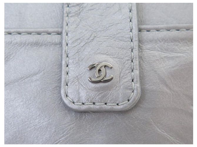 NEUE CHANEL RUNDE QUILTED LEDER GÜRTELTASCHE Silber - Ansicht 12