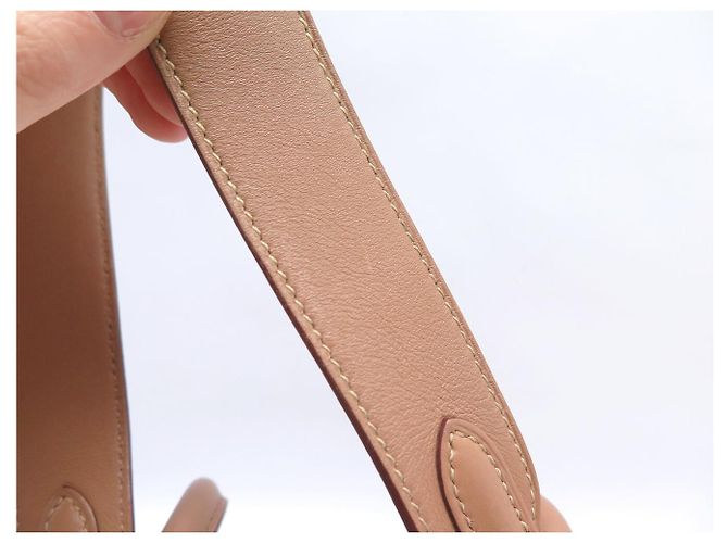Hermès BORSA HERMES LINDY 30 2008 IN CANVAS E PELLE SWIFT BEIGE - vista 18