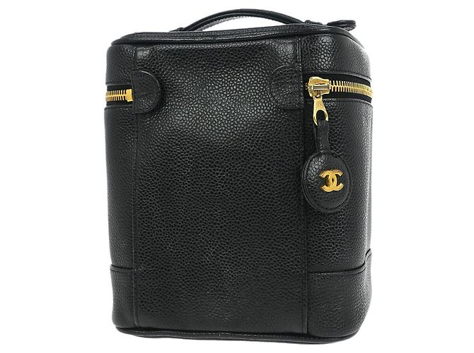 Timeless Beauty case vintage senza tempo Chanel Caviar Piccola Nero - vista 2