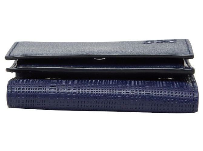 LOEWE Blauer Leder-Dreifach-Wallet - Ansicht 3