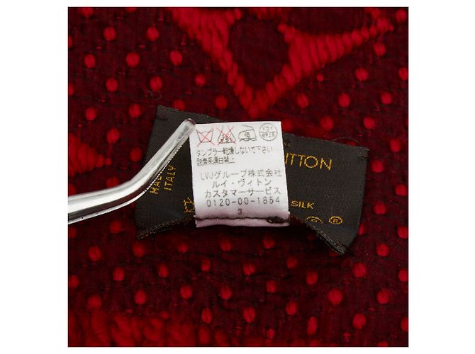 Bufanda Logomania Louis Vuitton Roja - vista 4