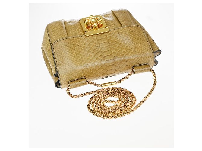 Chloé Chloe Elsie Chain Shoulder Bag Python Small - view 7
