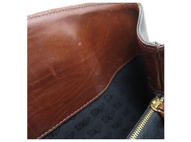 Bottega Veneta PVC Tragetasche Braun Schwarz - Ansicht 13