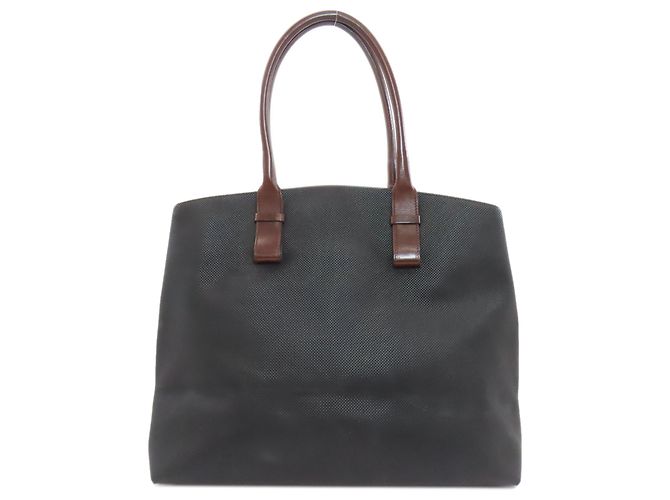 Bottega Veneta PVC Tragetasche Braun Schwarz - Ansicht 2