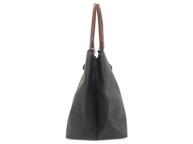 Bottega Veneta PVC Tragetasche Braun Schwarz - Ansicht 3