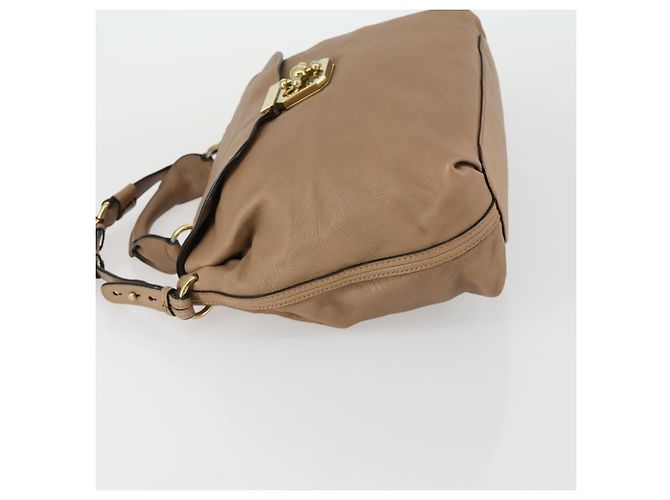 Chloé Chloe Elsie Mittelgroße Umhängetasche aus Leder Beige - Ansicht 4