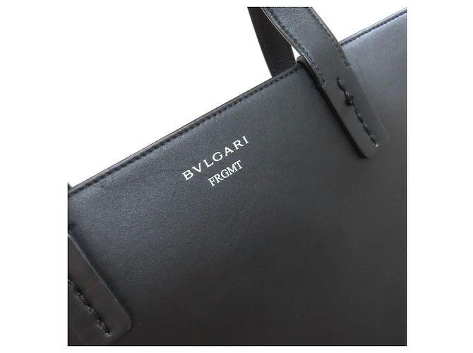 Bulgari Bvlgari 2-Wege Tote Bag aus Kalbsleder Schwarz - Ansicht 17