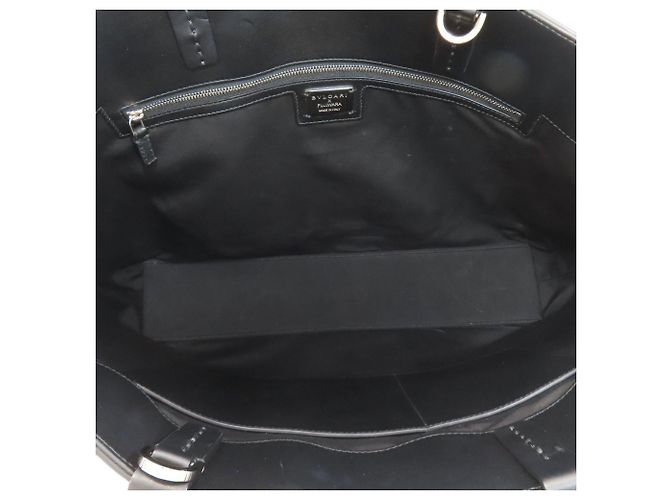 Bulgari Bvlgari 2-Wege Tote Bag aus Kalbsleder Schwarz - Ansicht 5
