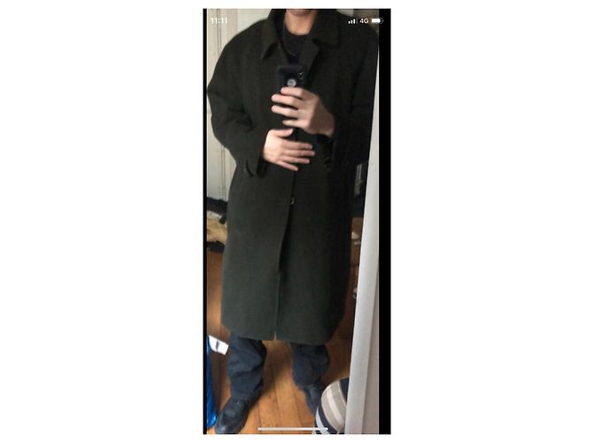 Autre Marque Lebole long wool coat Dark green - view 4
