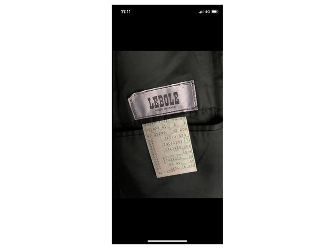 Autre Marque Lebole long wool coat Dark green - view 5