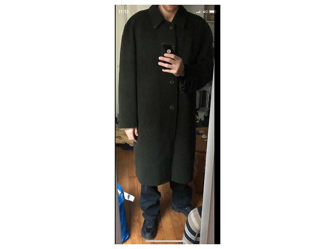 Autre Marque Lebole long wool coat Dark green - view 7