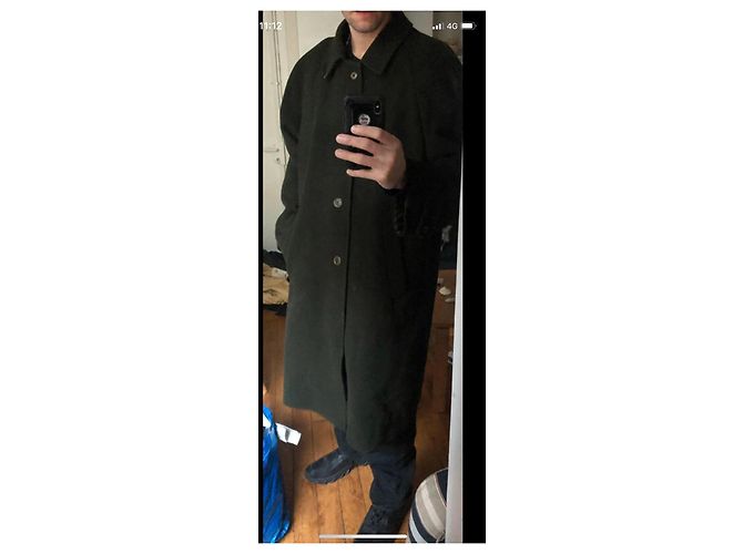 Autre Marque Lebole long wool coat Dark green - view 8