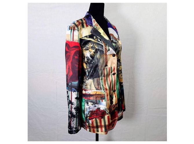 Moschino Geburt der Venus Jacke aus den 90ern Mehrfarben - Ansicht 13