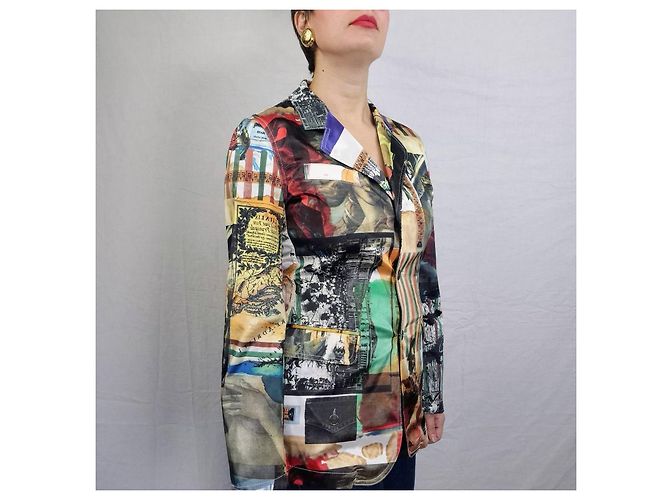 Moschino Geburt der Venus Jacke aus den 90ern Mehrfarben - Ansicht 4