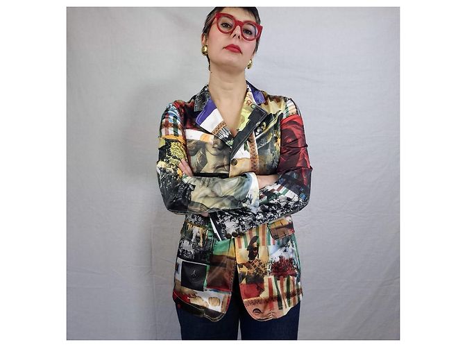 Moschino Geburt der Venus Jacke aus den 90ern Mehrfarben - Ansicht 5