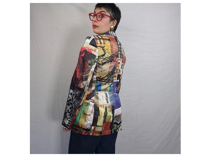 Moschino Geburt der Venus Jacke aus den 90ern Mehrfarben - Ansicht 8