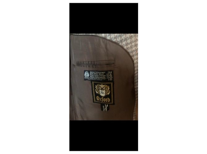 Autre Marque Blazer de tweed marrón a cuadros Castaño - vista 2