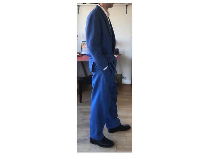 Autre Marque Completo due pezzi in lana blu navy - vista 4