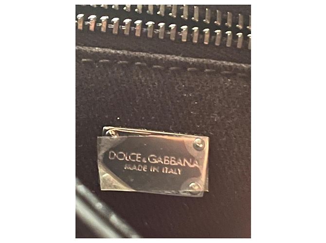 Borsa a mano in pelle nera Dolce & Gabbana Nero - vista 10