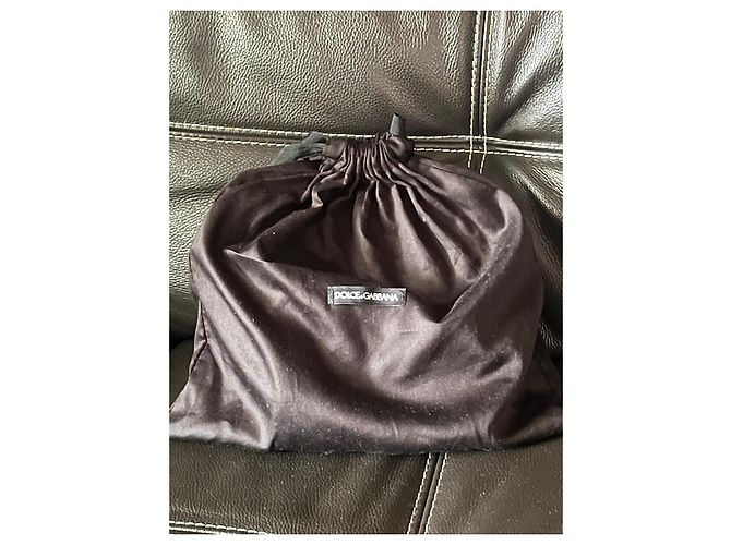 Borsa a mano in pelle nera Dolce & Gabbana Nero - vista 12
