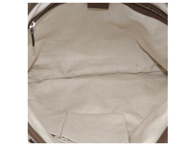 Borsa messenger in pelle media con tracolla intrecciata Gucci Marrone - vista 5