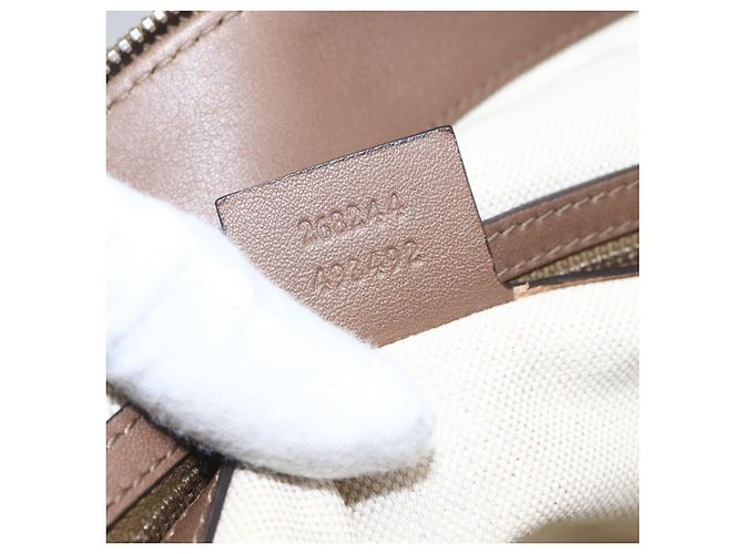 Borsa messenger in pelle media con tracolla intrecciata Gucci Marrone - vista 7