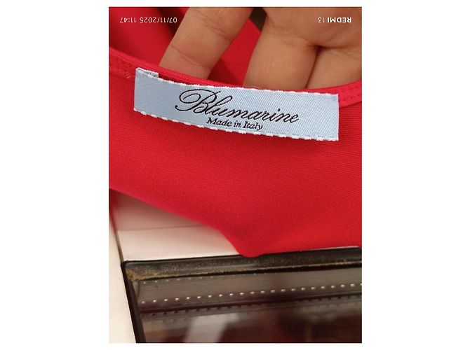 Vestido Blumarine Rosa Rojo Viscosa - vista 10