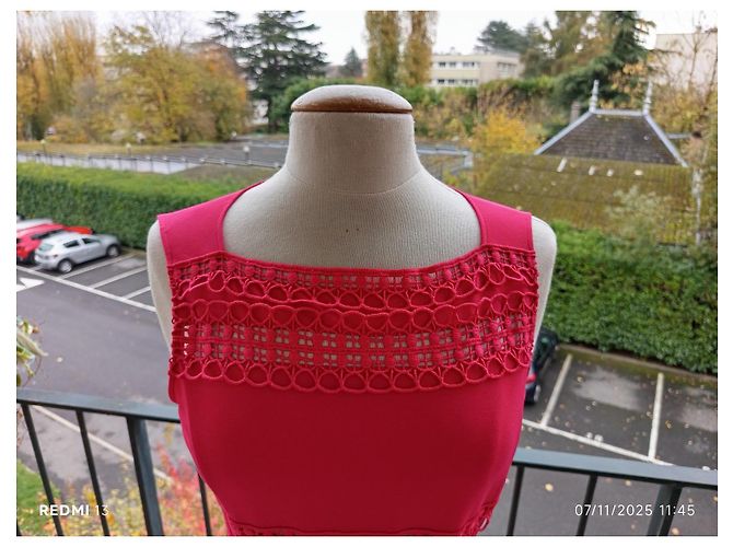 Vestido Blumarine Rosa Rojo Viscosa - vista 3