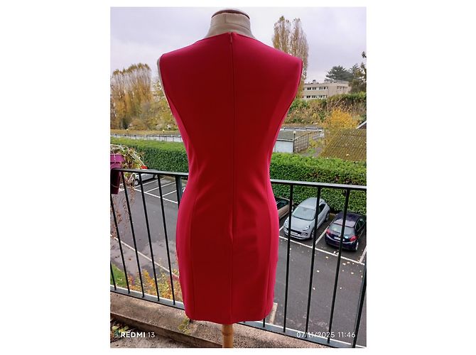 Vestido Blumarine Rosa Rojo Viscosa - vista 5
