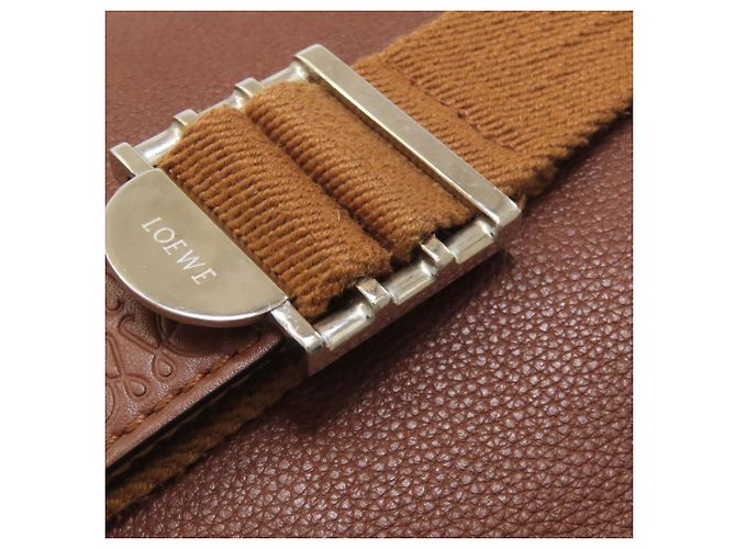 Borsa a Spalla Anagram Loewe Marrone - vista 21