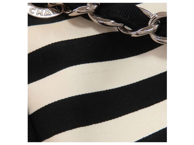 Chanel Kettentasche Schwarz Weiß - Ansicht 9